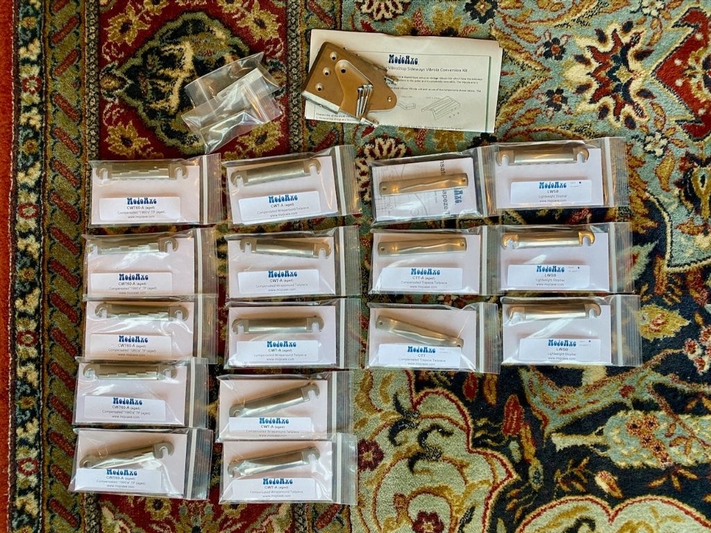 MojoAxe stoptail wraptail wrapover bridge tailpiece etc., USA, Mojoaxe, Nieuw, Ophalen of Verzenden