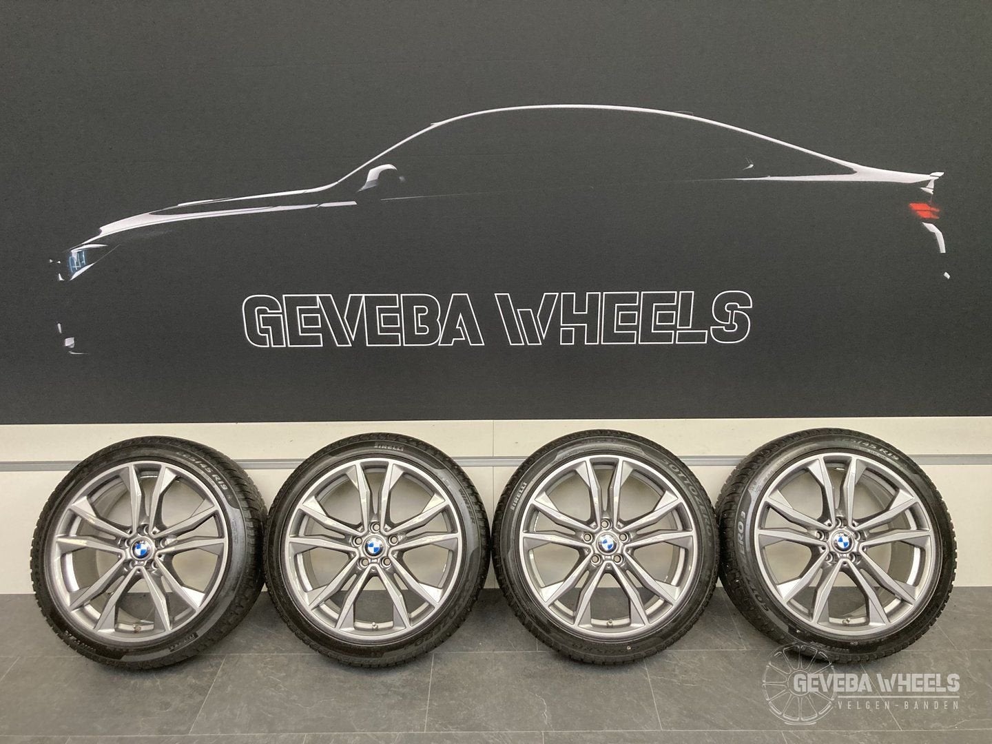 19” originele BMW X1 F48 / X2 F39 velgen + winterbanden 715M, 19 inch, Gebruikt, -, -