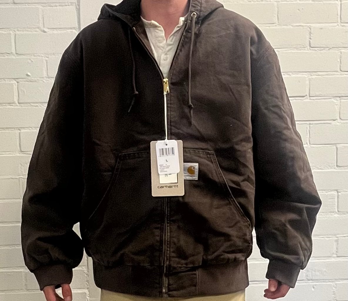 Carhartt OG Active jas tobacco bruin gevoerd nieuw - Maat L, Kleding | Heren, Ophalen of Verzenden, Nieuw, Maat 52/54 (L), Bruin