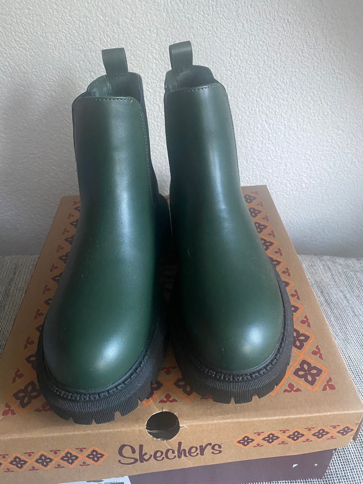 Nieuwe Skechers laarsjes mt.38, Lage of Enkellaarzen, Nieuw, Ophalen of Verzenden, Groen