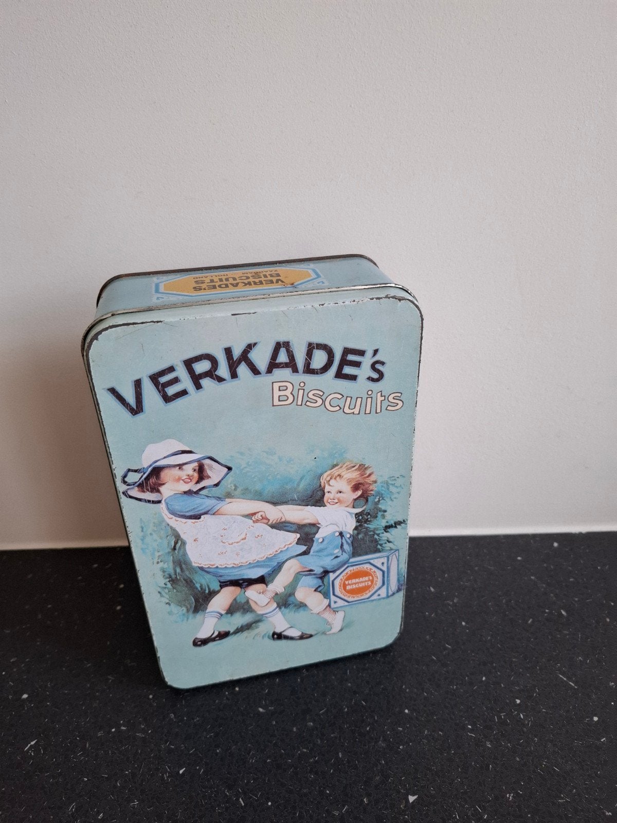 Vintage Verkade koekblik - Verkade's Biscuits, Verzamelen, Blikken, Ophalen of Verzenden, Gebruikt, Koek(jes), Verkade