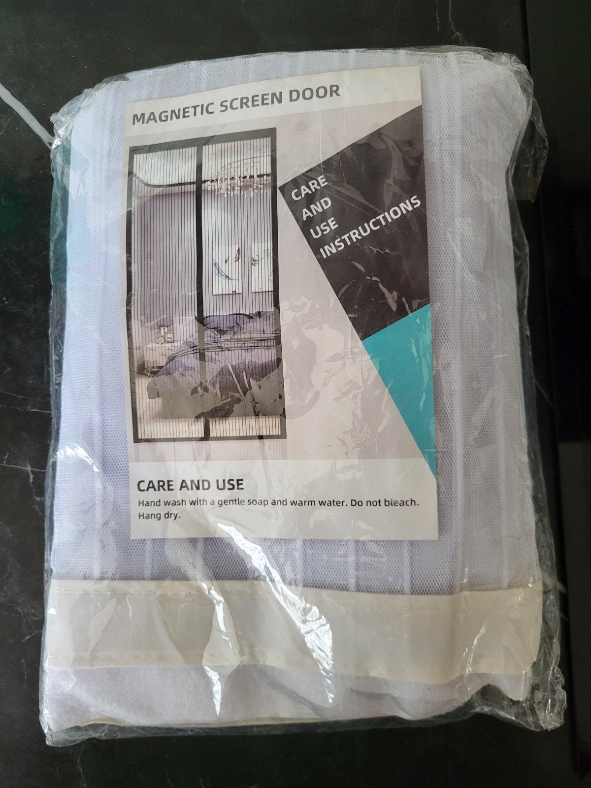 Hordeur met magneetsluiting XL, Ophalen, Kunststof, 120 cm of meer, Hordeur
