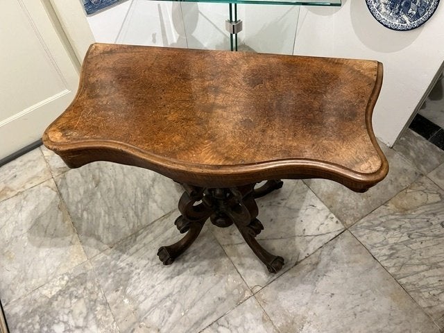 Mooie antieke zware tafel mahonie, Ophalen