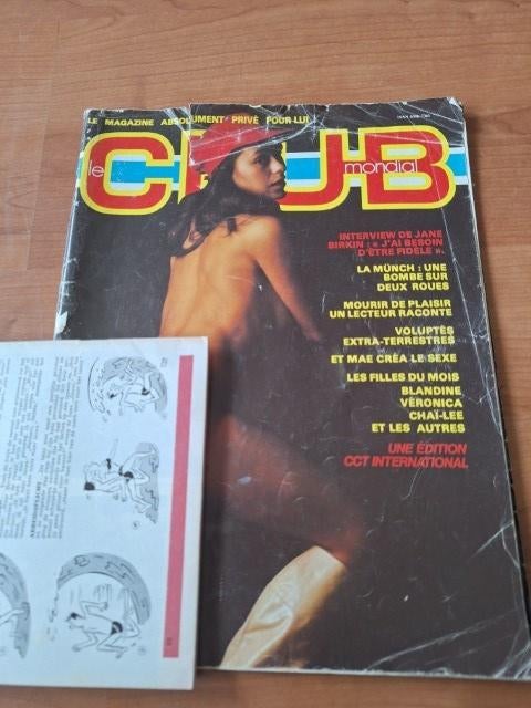 Club Mondial 1977 Jane Birkin Mae West, Verzenden, 1960 tot 1980, Buitenland, Tijdschrift