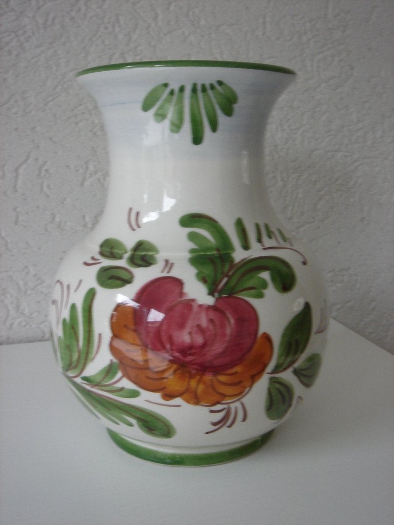 Aardewerk Vaas made in Italy, Ophalen of Verzenden, Gebruikt, Meerkleurig, 20 cm