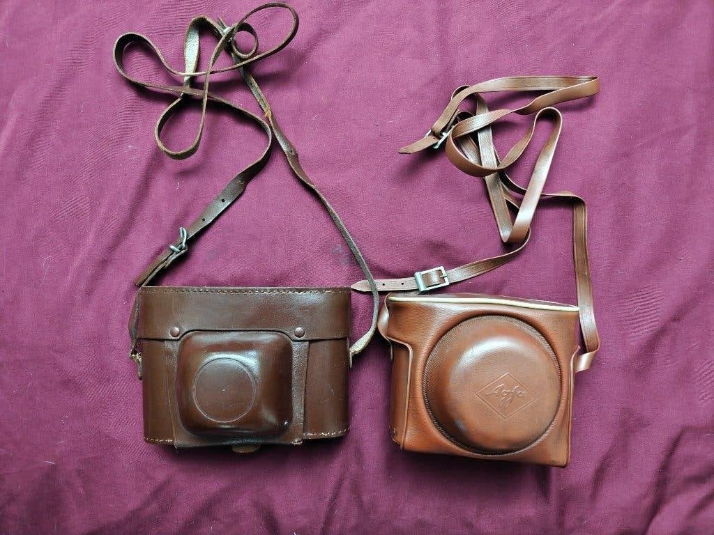 Set van twee vintage Agfa camera's, Ophalen, Gebruikt, Spiegelreflex, Overige Merken