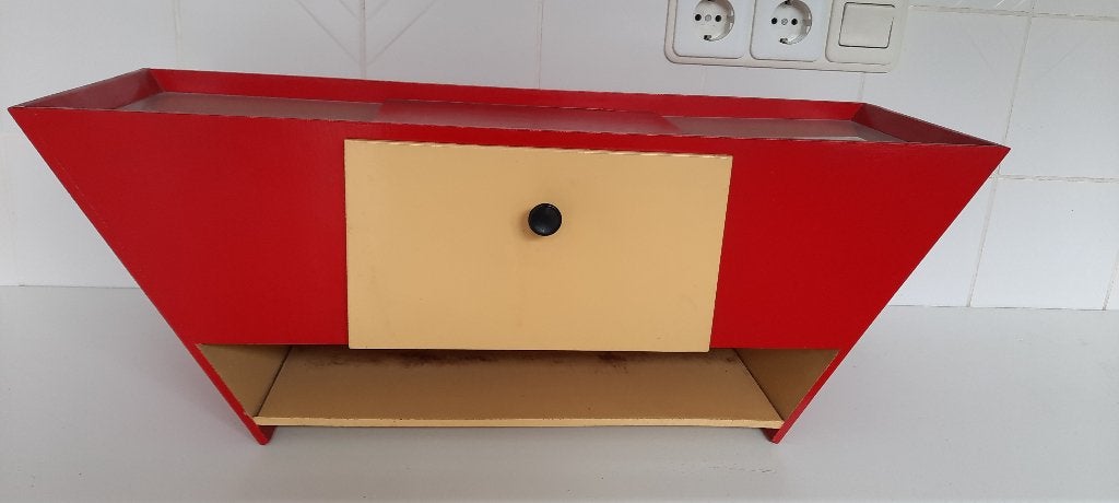 Vintage stijl kaptafel, met verlichting, Ophalen, Gebruikt, Meerkleurig, Vintage