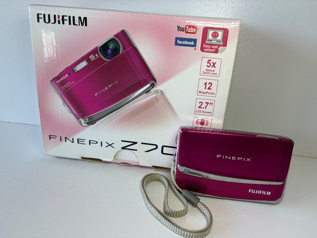 Fujifilm FinePix Z70 Retro Digicam Pink Y2K, 12 Megapixel, Compact, Ophalen of Verzenden, Zo goed als nieuw