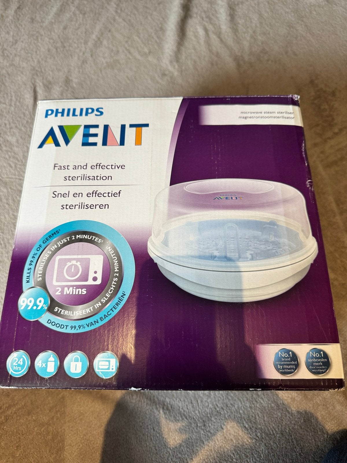 Philips Avent Magnetron Stoomsterilisator, Ophalen, Zo goed als nieuw