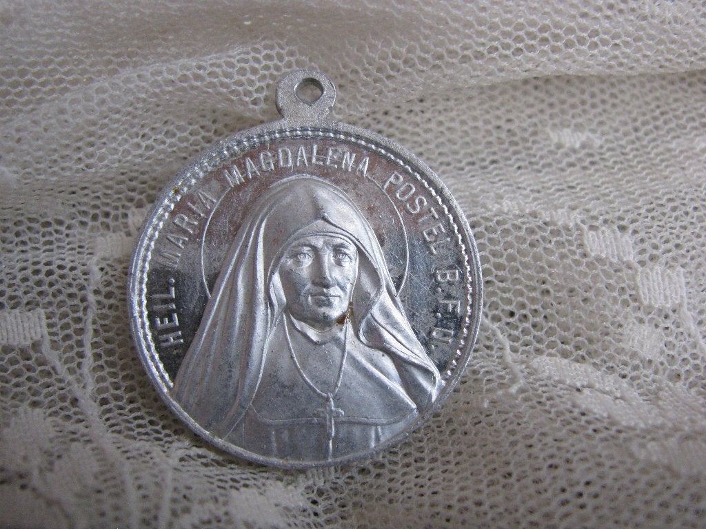 Grote Religieuze Hanger - Maria Magdalena 2.6 cm, Verzenden, Gebruikt, Sieraad, Christendom | Katholiek