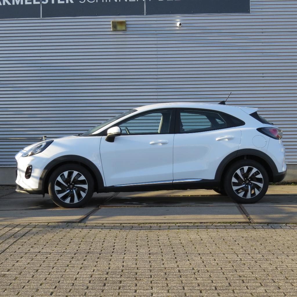 Ford Puma 1.0i Ecoboost Hybrid 125pk 2024 titanium, automaat, Auto's, Stof, Puma, Zwart, Sound system