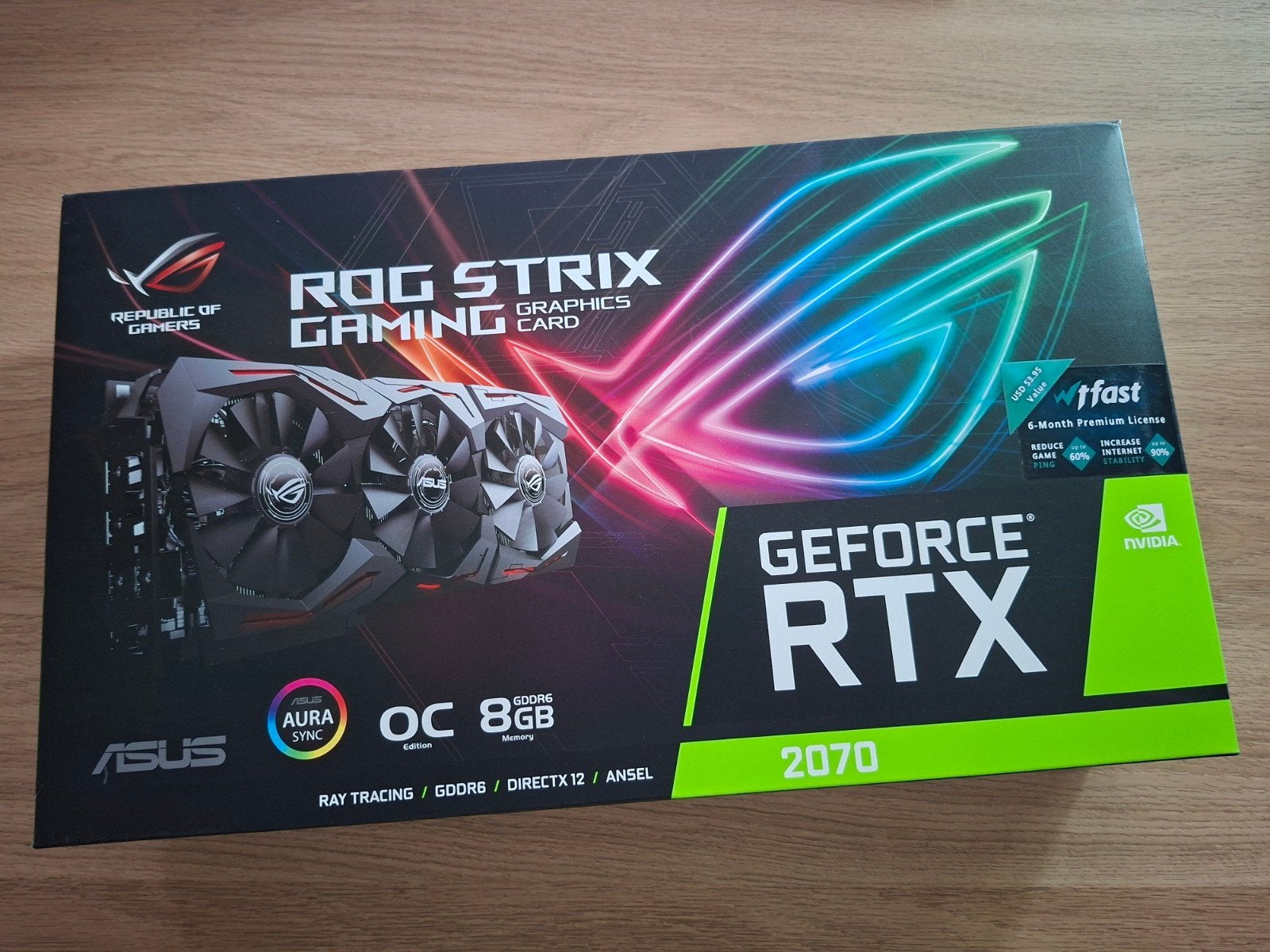 ASUS ROG Strix GeForce RTX 2070 OC 8GB GDDR6 Videokaart, PCI-Express 3, GDDR6, HDMI, Ophalen of Verzenden