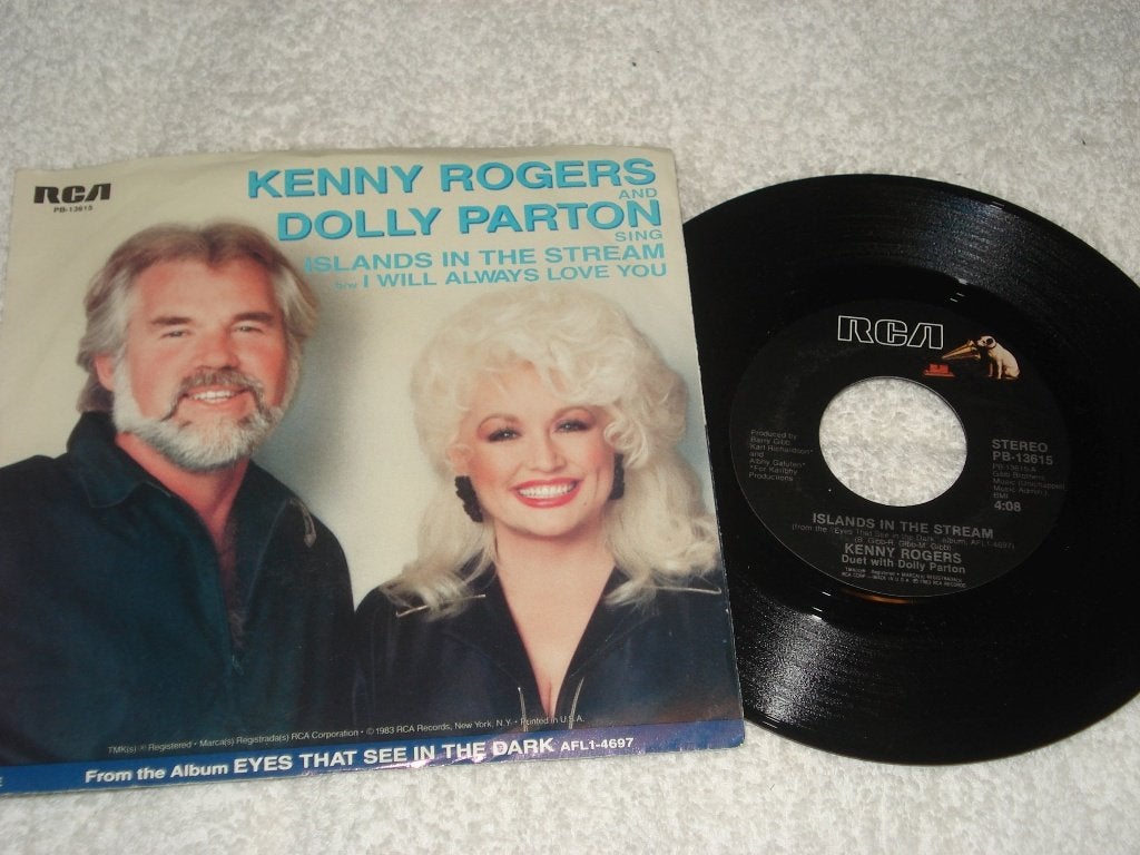 Dolly Parton  islands in The Stream  Usa  hoes  Orgineel, Cd's en Dvd's, Vinyl Singles, Fotohoes, Ophalen of Verzenden, Zo goed als nieuw