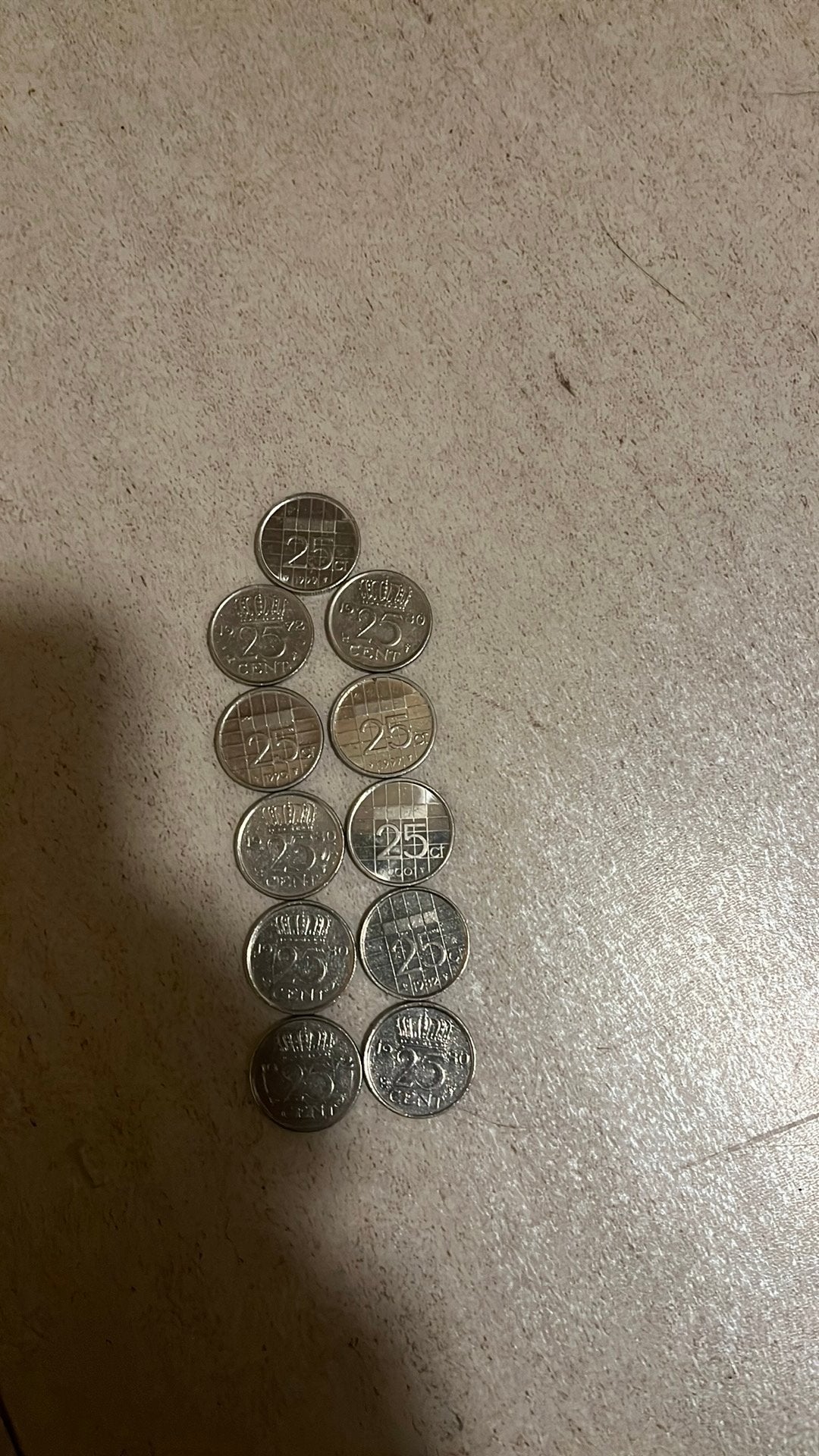 11 kwartjes, Verzenden