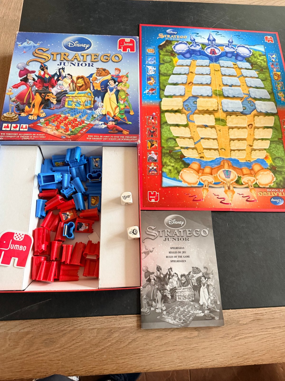 Disney Stratego Junior - Bordspel met Disney Figuren, Een of twee spelers, Ophalen of Verzenden, Gebruikt