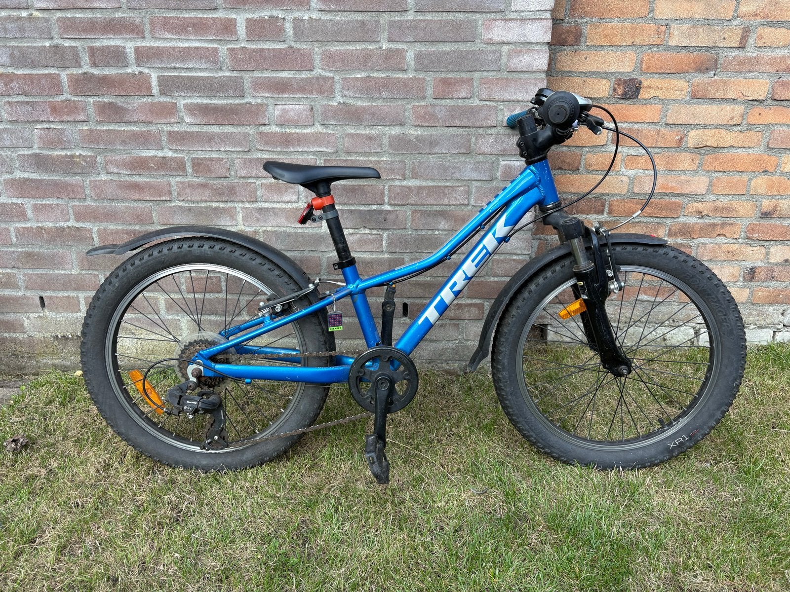 Trek Precaliber 20 inch kinderfiets - Blauw, Fietsen en Brommers, Ophalen, Gebruikt, Velgrem, 20 inch of meer