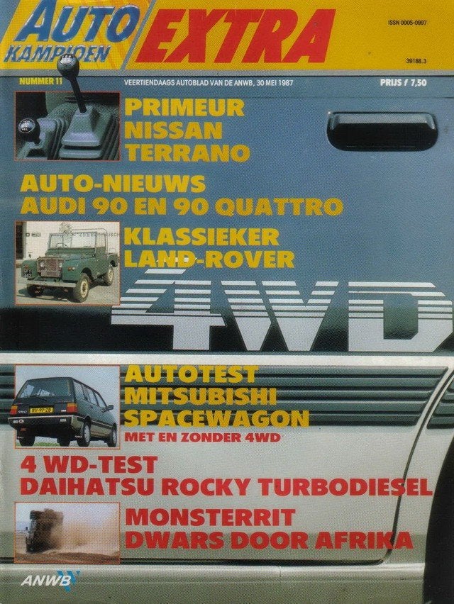 Autokampioen 11 1987 : Audi 90 - Land Rover - Daihatsu Rocky, Ophalen of Verzenden, Gelezen, Algemeen