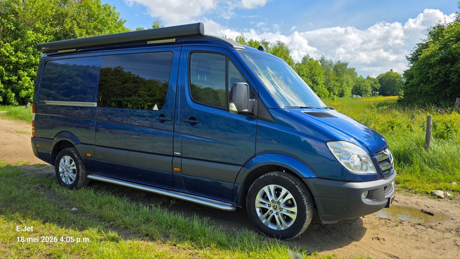 Camperbus Mercedes Sprinter 313 CDI automaat, veel opties, Automaat, Chemisch toilet, Luifel, Diesel