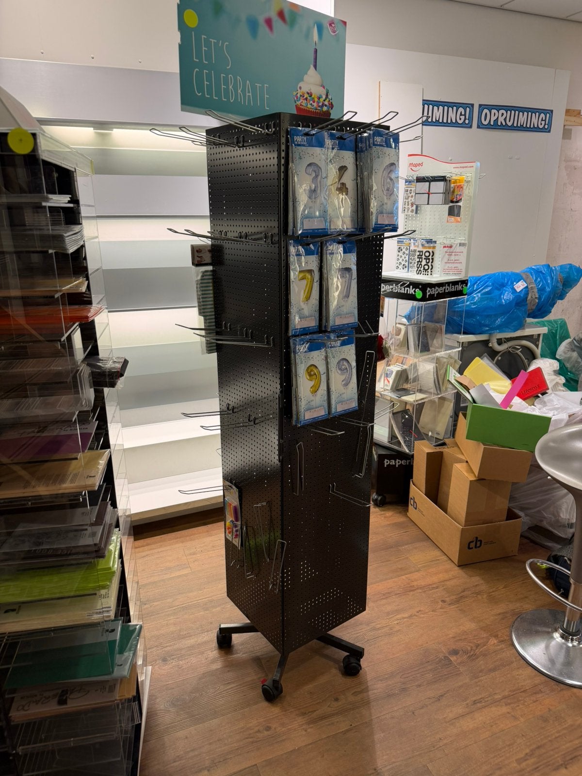 Draaibare winkeldisplays (diverse), Ophalen of Verzenden, Gebruikt