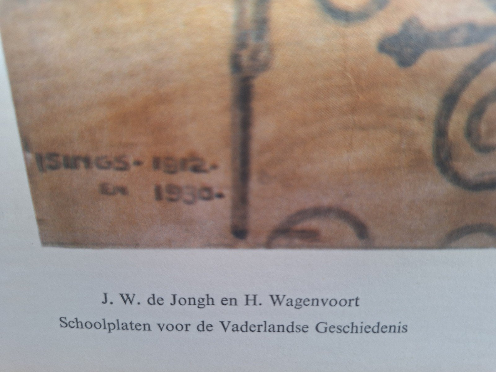 Vintage Schoolplaat: In een Middeleeuws Klooster, Antiek en Kunst, Antiek | Schoolplaten, Ophalen of Verzenden, Geschiedenis