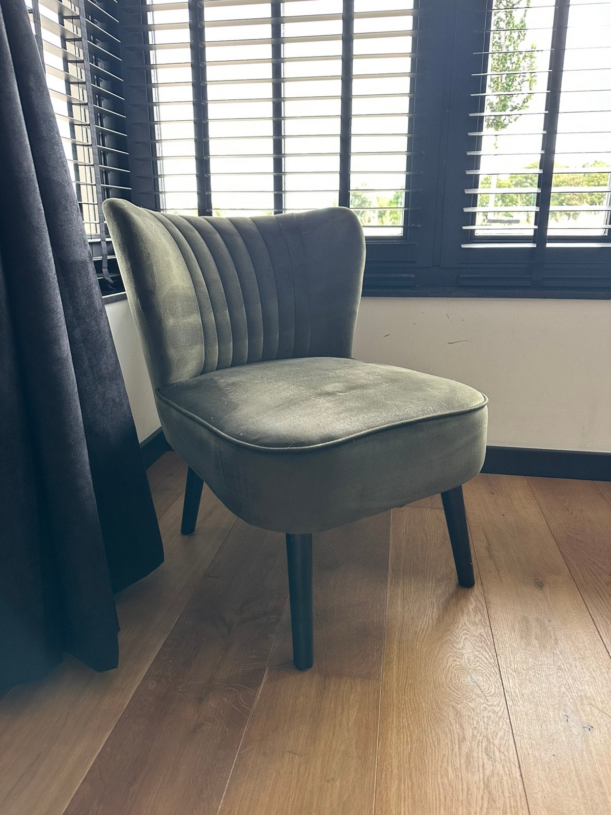Fauteuil groen, Ophalen, Zo goed als nieuw, 75 tot 100 cm, 50 tot 75 cm