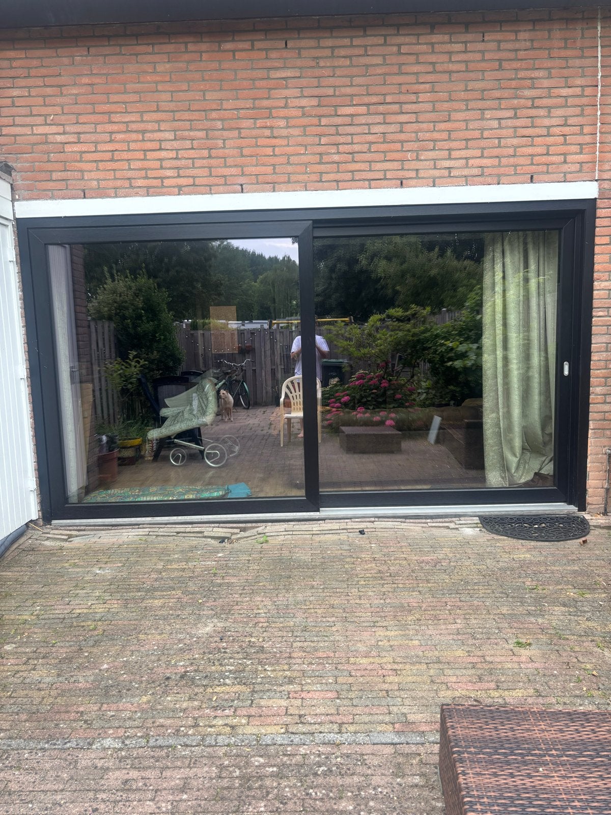 Kunststof Schuifpui met Dubbelglas - Zo goed als nieuw, Ophalen, Gevelraam of Ruit, 160 cm of meer, Zo goed als nieuw