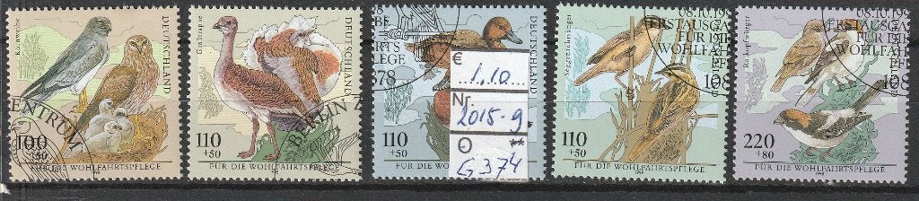Bund Bedreigde Vogelsoorten Michel 2015-9 Nr.G374g, Verzenden, 1990 tot heden, Gestempeld
