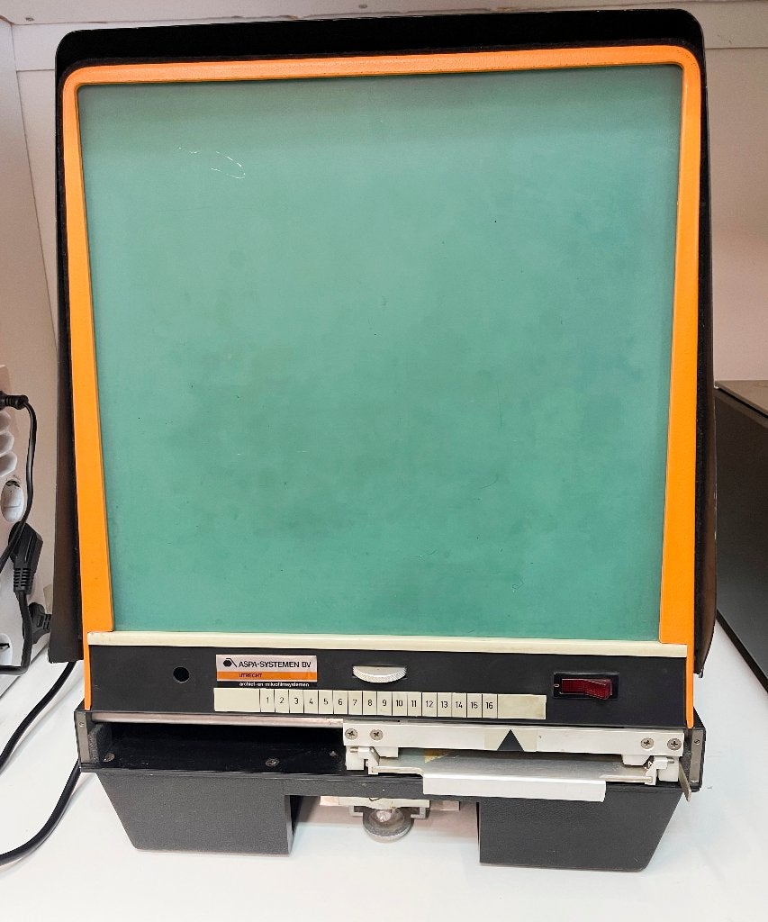 Stolz + Freundt LG16/D 4 vintage microfiche viewer, N, N, Overige typen, Ophalen of Verzenden