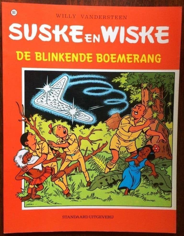 Suske en Wiske - De blinkende boemerang - nr 161, Eén stripboek, Ophalen of Verzenden, Gelezen, Willy Vandersteen