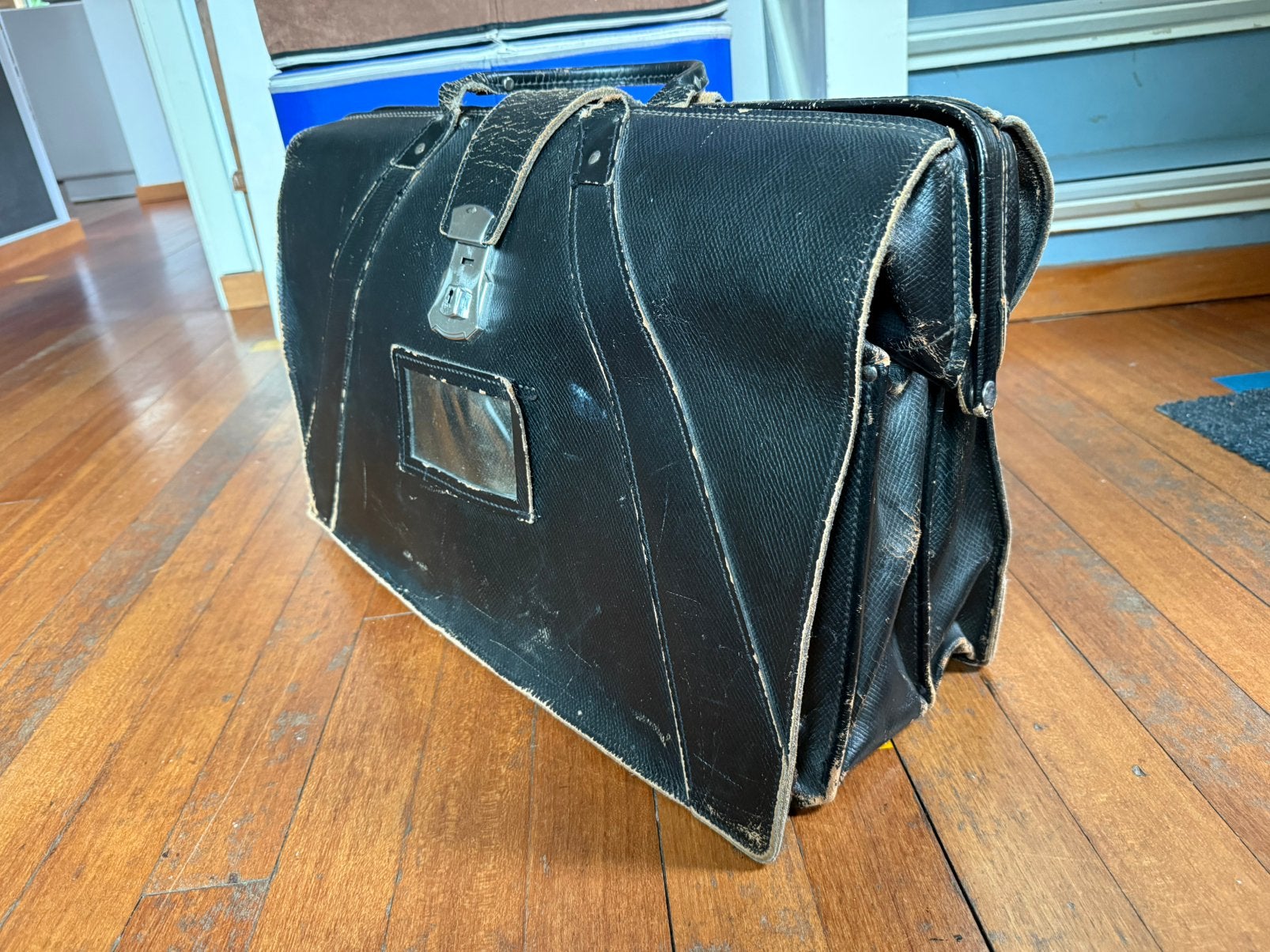 Vintage Jaren '50 US Army Leren Dokterstas, Antiek en Kunst, Ophalen of Verzenden