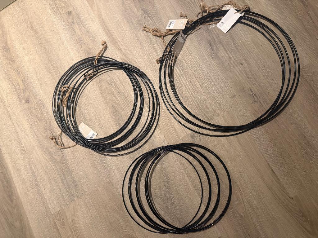 30 Metalen ringen/cirkels/bloemen/hobby, Doe-het-zelf en Verbouw, Metalen, Ophalen of Verzenden, Nieuw, IJzer