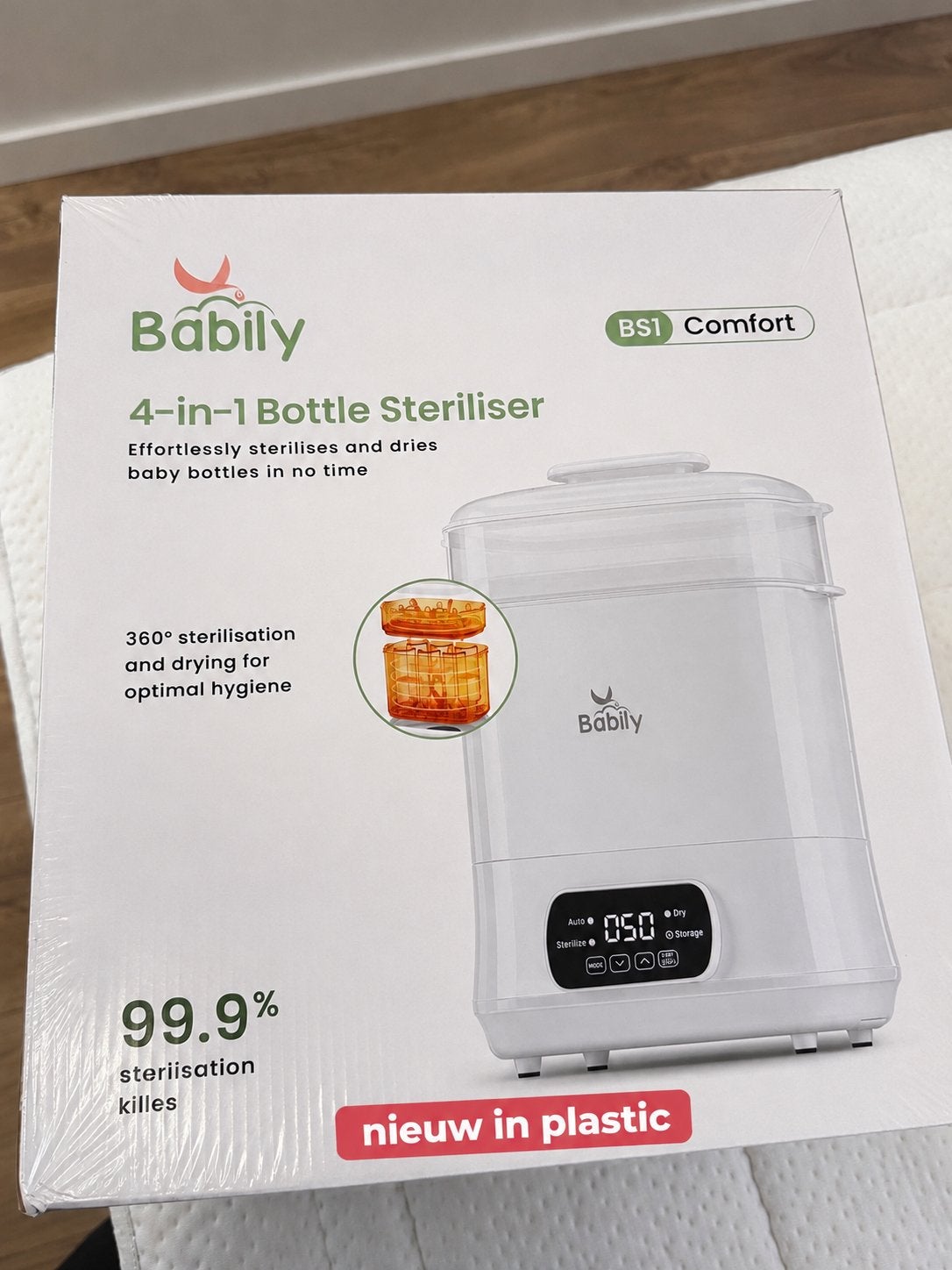 Babily 4-in-1 Flessensterilisator - Nieuw in verpakking, Ophalen of Verzenden, Nieuw