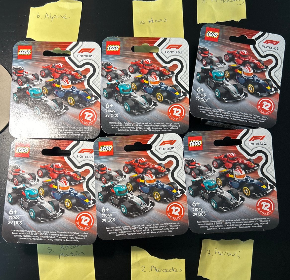 LEGO Formule 1 Racers - 71049 Complete set van 6, Ophalen of Verzenden, Nieuw, Overige merken