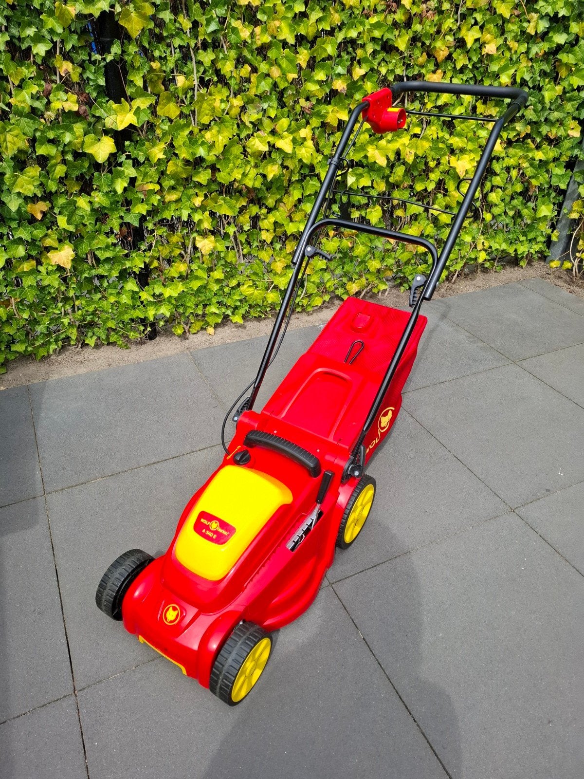 Wolf-Garten A 340 E Elektrische Grasmaaier met Opvangzak, Tuin en Terras, Grasmaaiers, Ophalen, Cirkelmaaier, Gebruikt, Elektrische grasmaaier