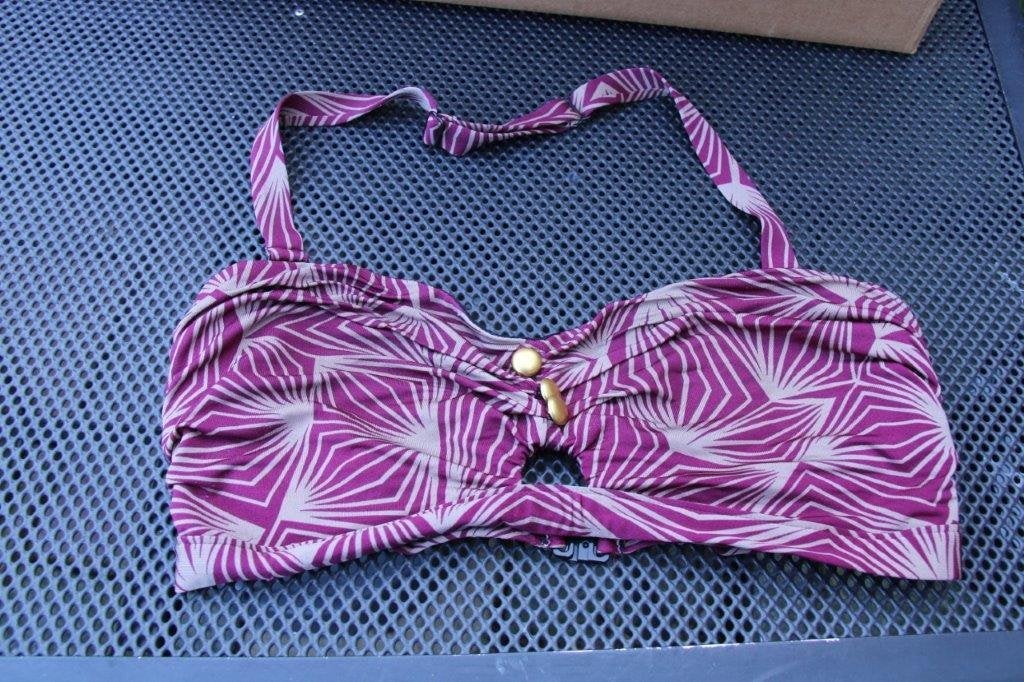 Bikini wijnrood/ bruin Beachwave mt 40E cup broek 46 Vaste p, Beachwave, Ophalen of Verzenden, Zo goed als nieuw, Bikini