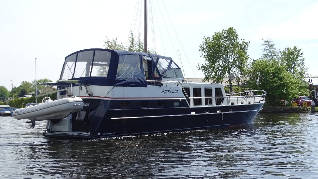 Emmaly Spiegelkotter 49 Cabrio BJ 2004, Dubbelglas, Boeg/Hek