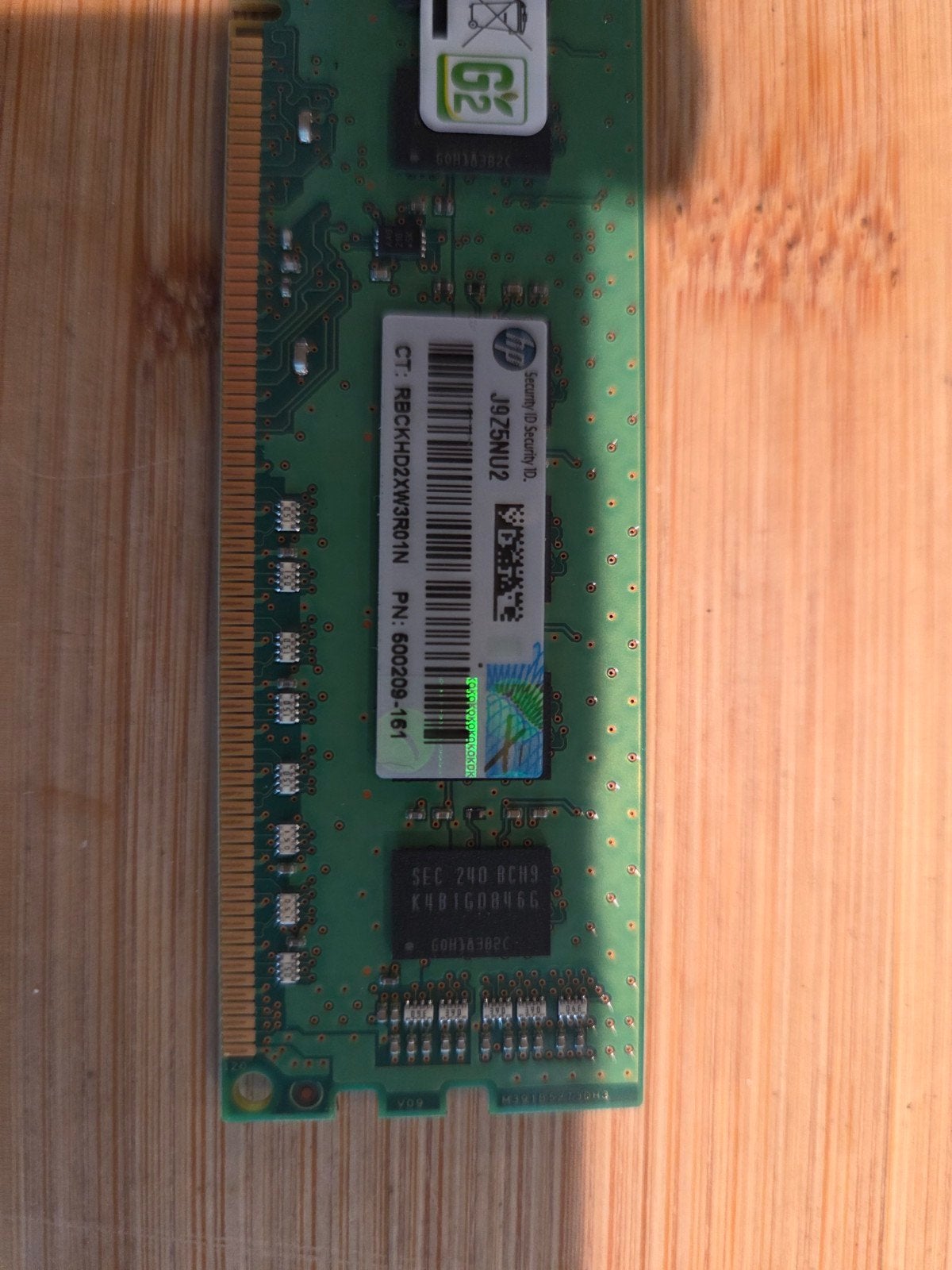 HP 2GB DDR3 PC3 Geheugenmodule (P/N: 600209-161), Gebruikt, DDR3, Ophalen of Verzenden, Desktop