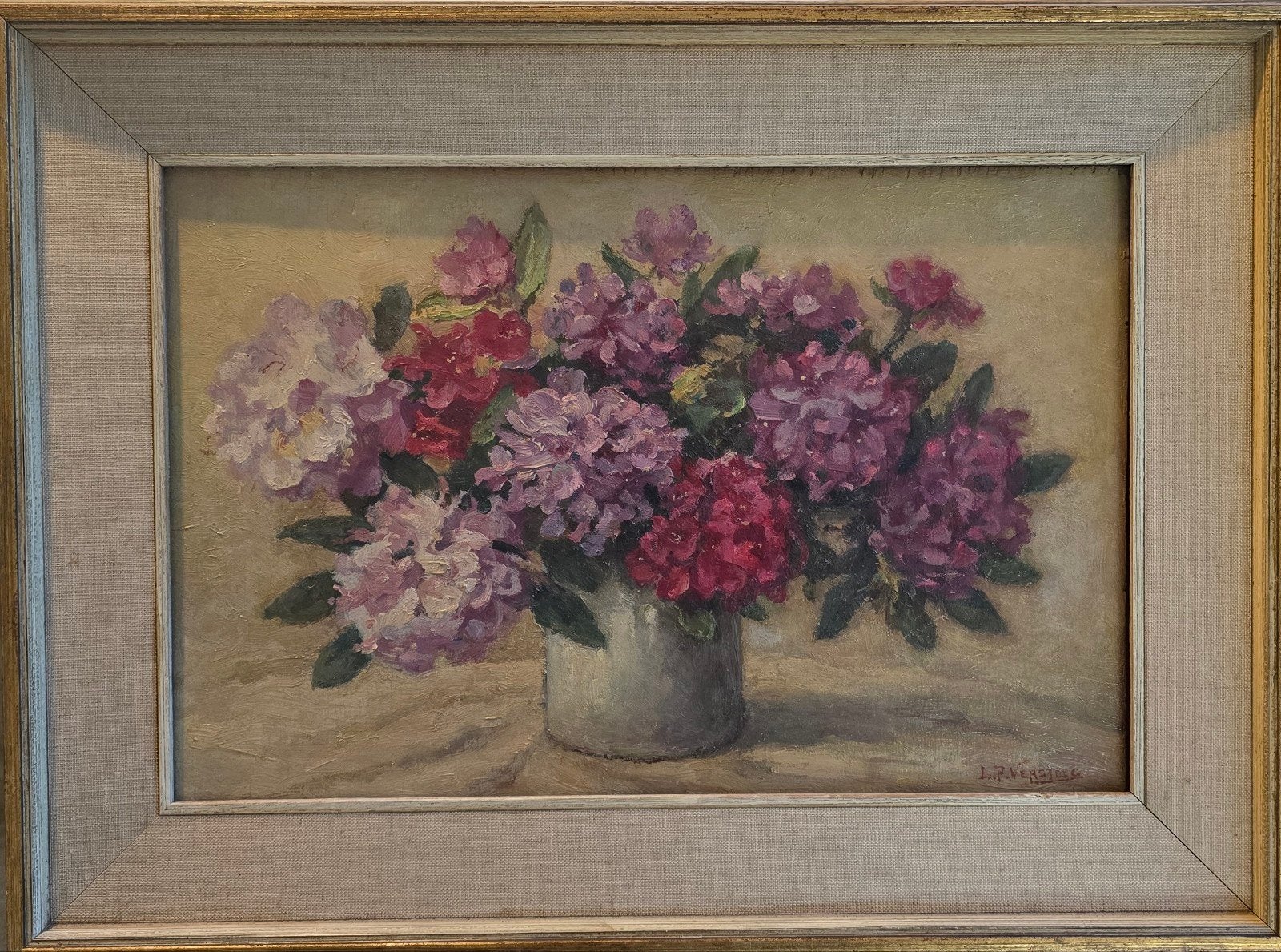 Olieverf schilderij Leonard Pieter Versteeg, Ophalen of Verzenden