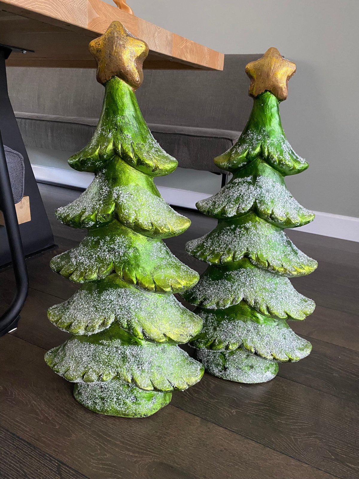Twee kerstbomen aardewerk (70 cm hoog), Diversen, Ophalen, Zo goed als nieuw