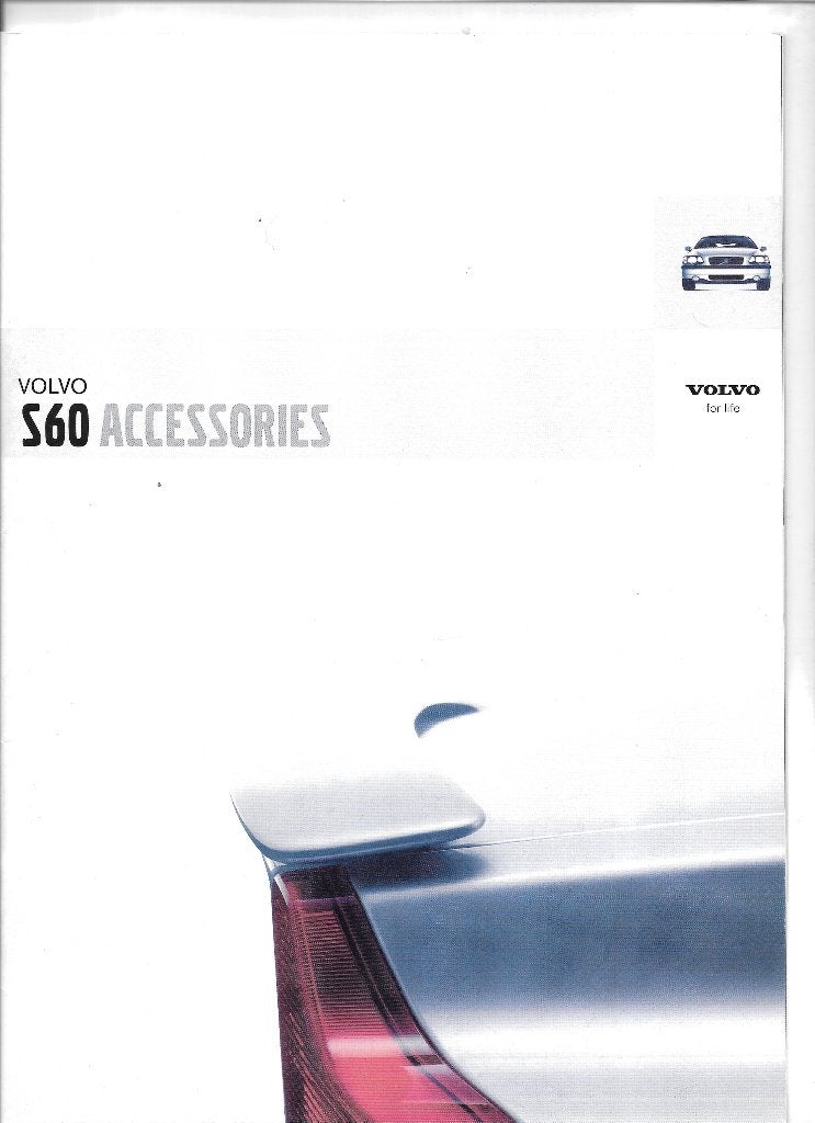 VOLVO S60 accessoirebrochure  2004, Ophalen of Verzenden, Zo goed als nieuw, Volvo
