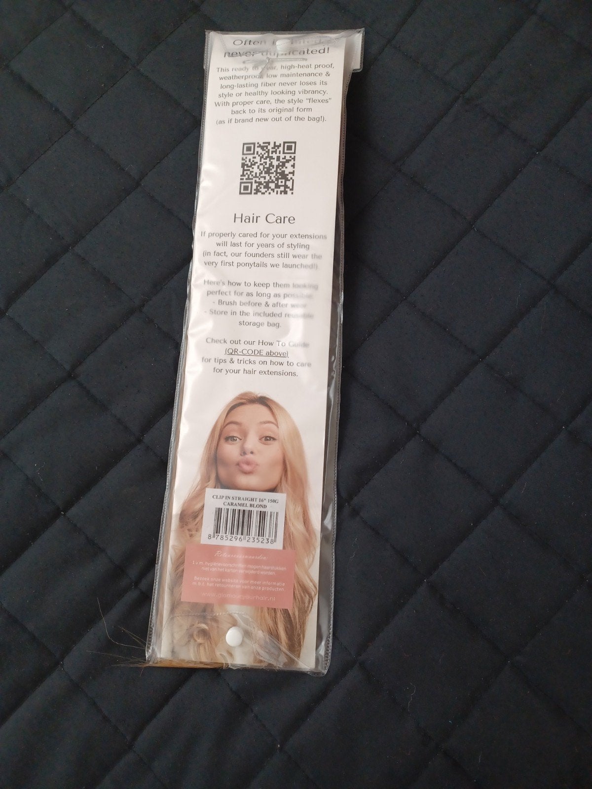 Glamour Your Hair Clip-in Extensions Caramel Blond, Ophalen of Verzenden, Nieuw, Pruik of Haarverlenging