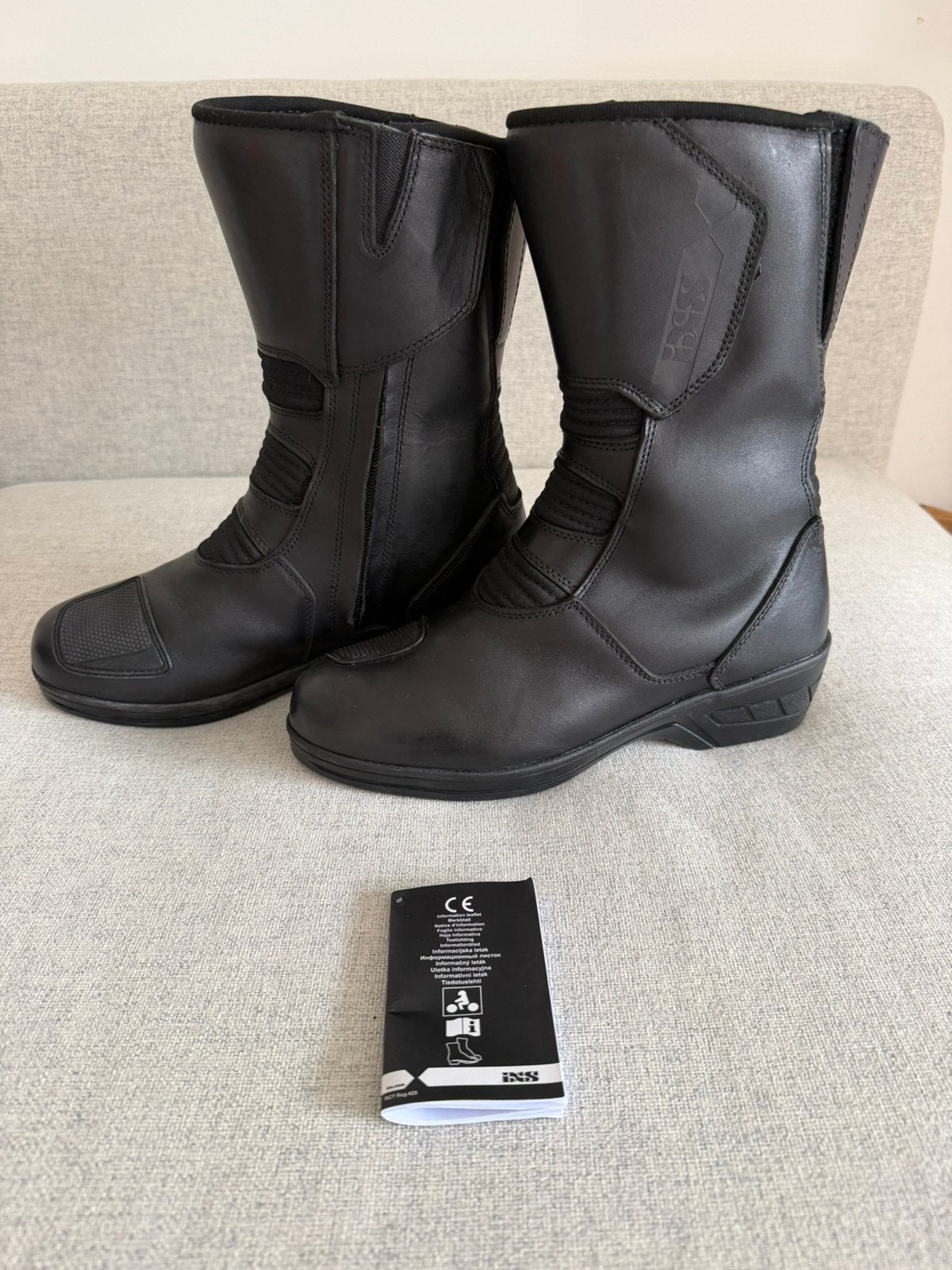 Als nieuw! IXS verhoogde motor laarzen comfort high maat 40, Motoren, Ophalen of Verzenden, Tweedehands, Laarzen