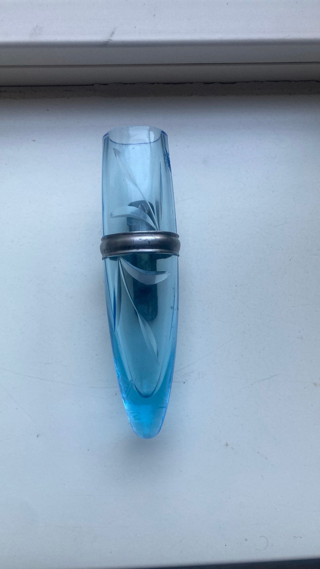 Vintage vaasje glas voor in een oldtimer, Ophalen of Verzenden, Zo goed als nieuw