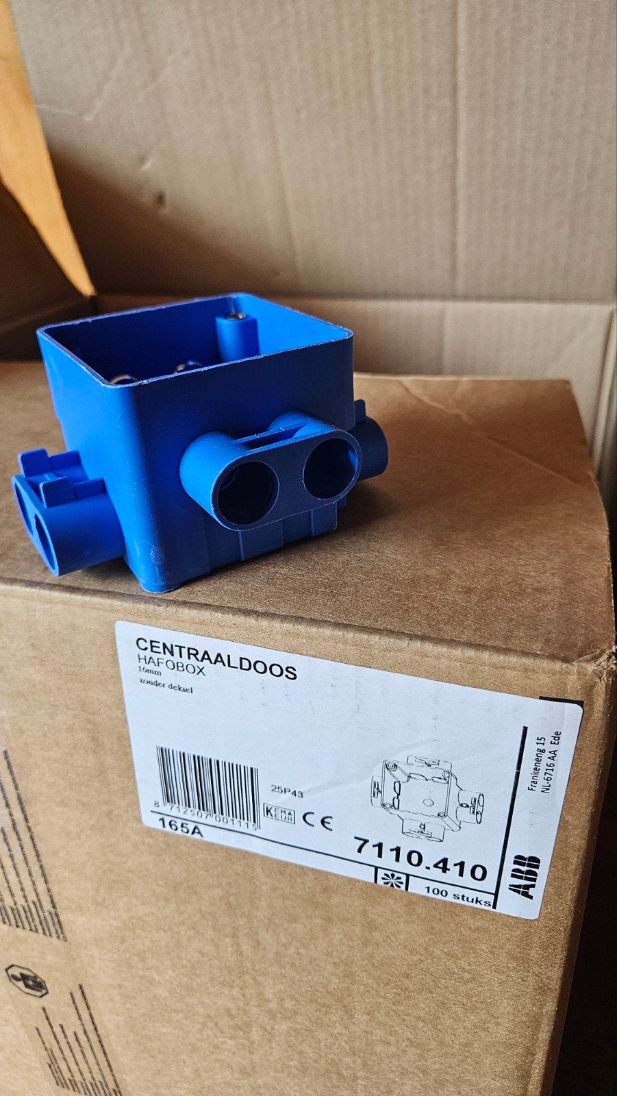 ABB Centraaldoos HAFOBOX 16mm zonder deksel, Ophalen of Verzenden, Nieuw, Overige typen