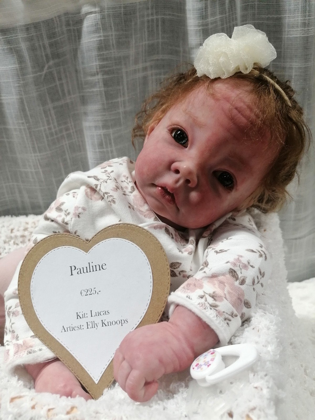 Reborn baby pop Pauline, Verzamelen, Ophalen of Verzenden, Nieuw, Pop, Levensecht of Reborn