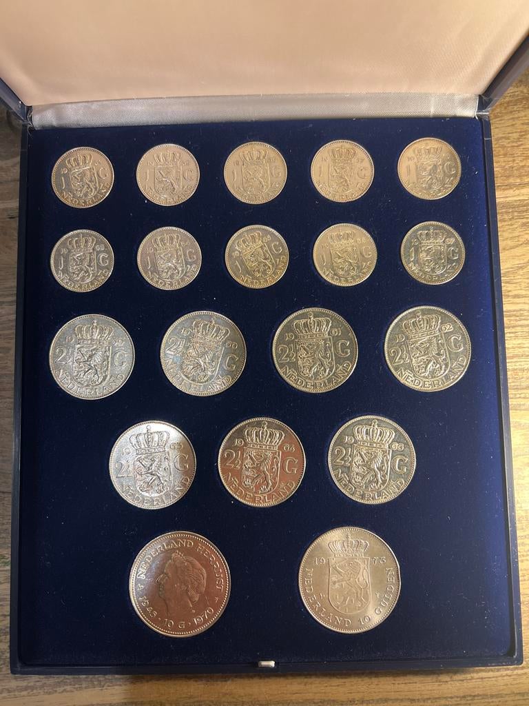 Zilveren munten Koningin Juliana 1948-1980, Postzegels en Munten, Koningin Juliana, Zilver, Overige waardes, Verzenden