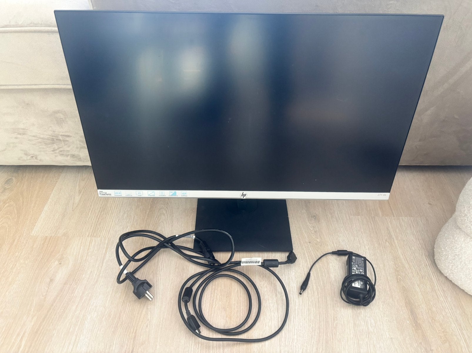 HP monitor (27 INCH) UHD 4K, Ophalen, HDMI, IPS, In hoogte verstelbaar