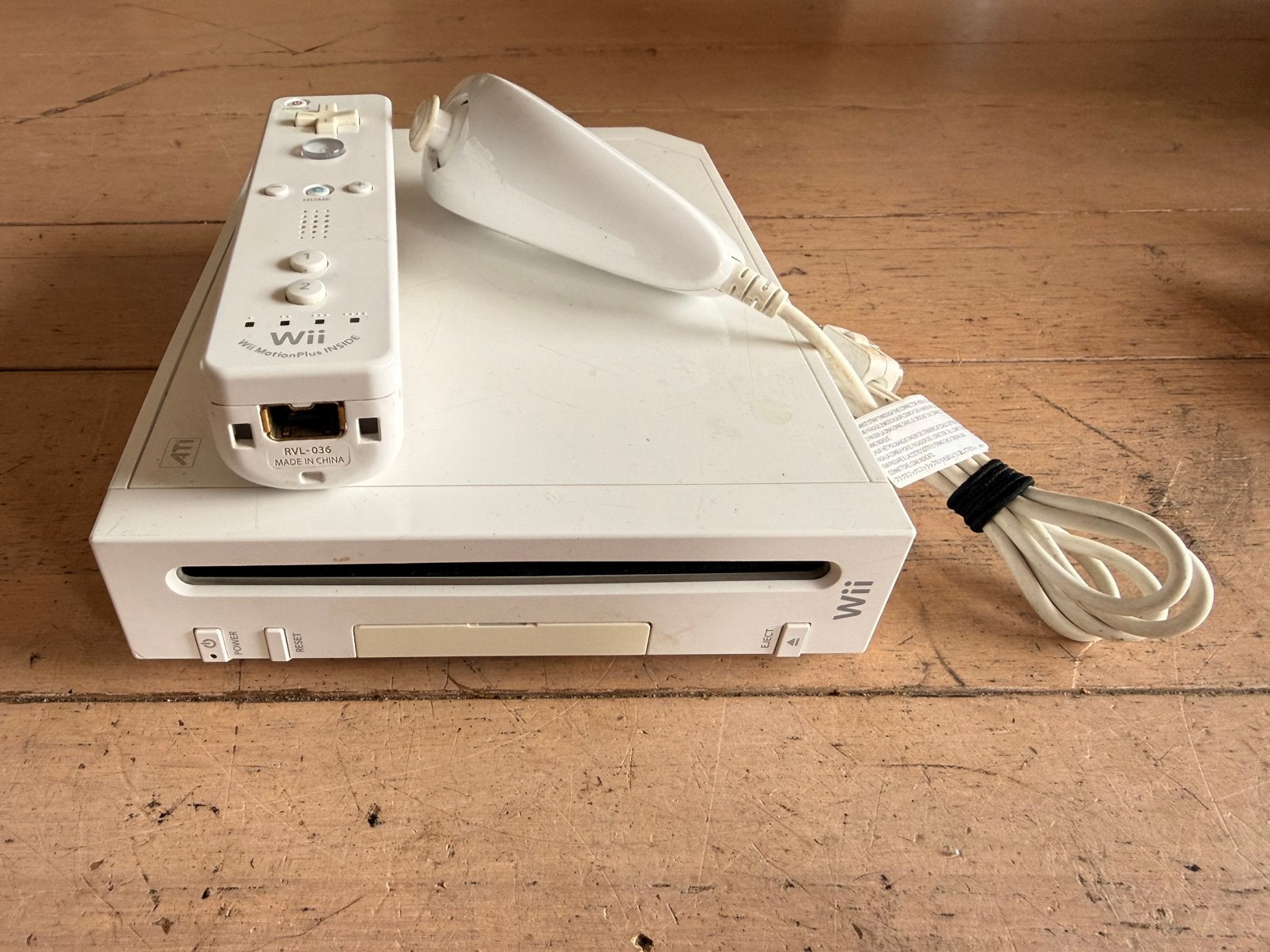 Nintendo wii zie foto’s, Spelcomputers en Games, Ophalen of Verzenden, Zo goed als nieuw, Met 1 controller, Met games