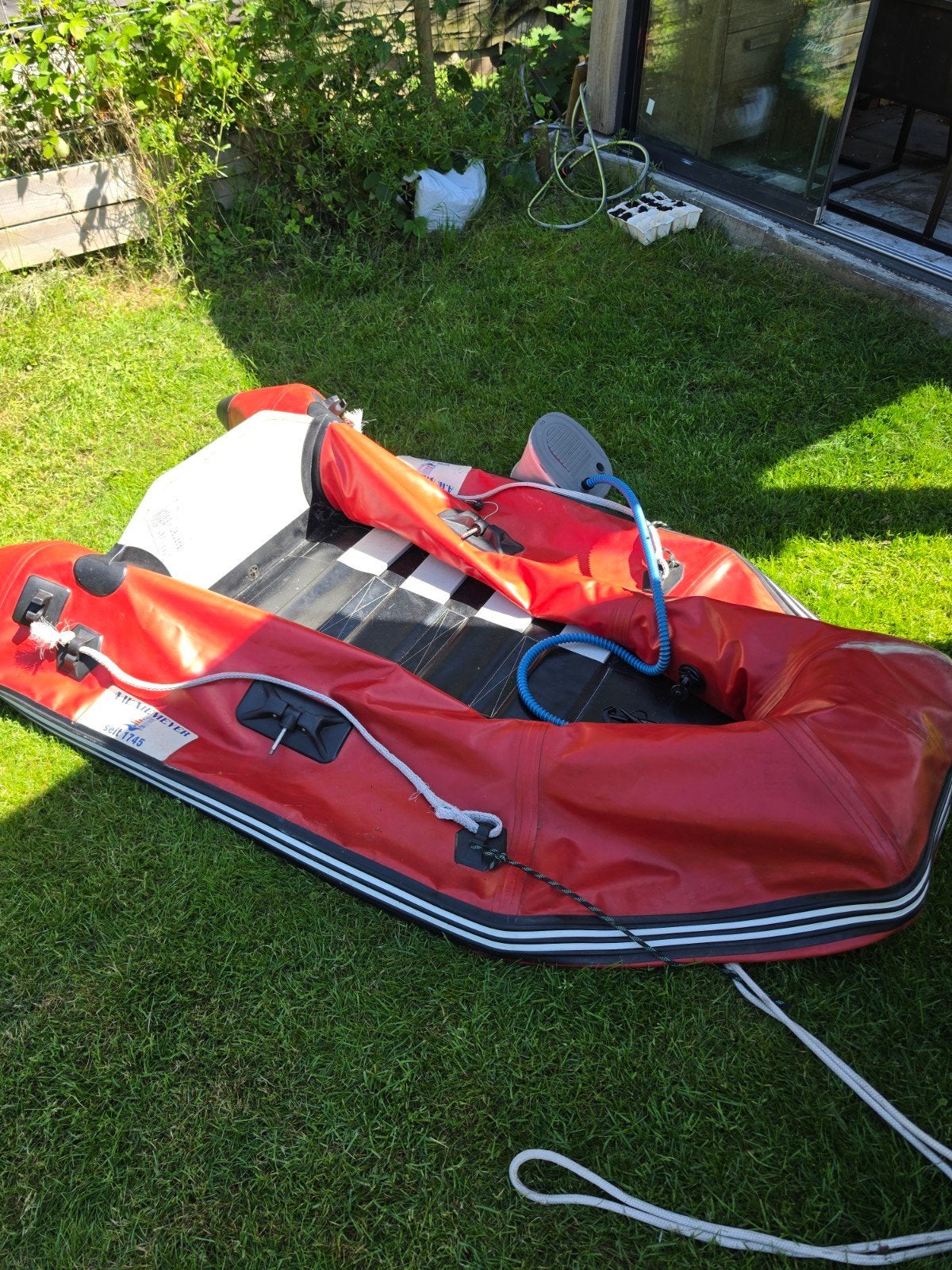 Opknapper opblaasboot met Mariner 2 PK buitenboordmotor, Watersport en Boten, Buiten- en Binnenboordmotoren, Gebruikt, Benzine
