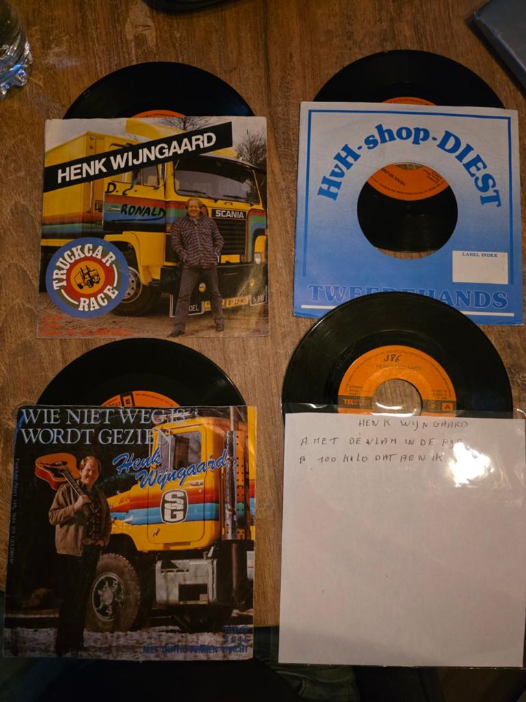 Henk Wijngaard Singels - Diverse Truckershits, Ophalen of Verzenden, Gebruikt, Overige formaten, Levenslied of Smartlap